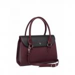 Женская кожаная сумка Bloy Burgundy/Black