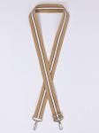 Плечевой ремень (стропа)  ADEL-239/регулируемый,  макс длина 120см,  полоса беж/бел 243544