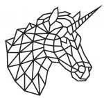 ***Деревянный интерьерный пазл EWA Design Единорог