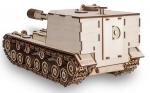 ***Конструктор деревянный 3D EWA Танк САУ-212