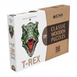 ***Деревянный пазл-головоломка EWA Динозавр T-REX XL (40x24 см) коробка-картон
