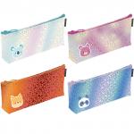 COIB-PC-1025 Пенал из ПУ с эффектом капелек в ассортименте. Мордочки. Colorio