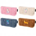 COIB-PC-1029 Пенал меховой с ТПУ нашивкой в ассортименте. Звери в меху. Colorio