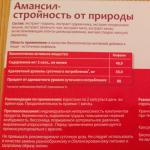 Аманcил "Стройность от природы"