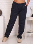 Брюки женские футер 2-х нитка  Б-589 индиго меланж