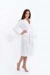 Халат бамбуковый женский БЕЛЫЙ