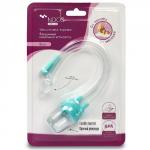 Аспиратор назальный вакуумный Mother Care Bear с отводной трубочкой, голубой