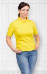 Водолазка женская, рибана с лайкрой, желтый (440-11)