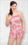Пижама из вискозы с шортами на бретелях (251-15)