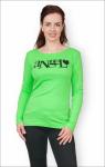 Кофта интерлок - пенье, принт Angel, салат (213-5)