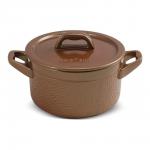 Кастрюля HAMMERED+ с керамической крышкой 18см., 2л. медный