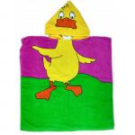 Накидка махровая с капюшоном Утёнок