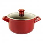 Кастрюля Duo со стекл. крышкой 24см 4.3л красная