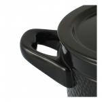 Кастрюля HAMMERED+ с керамической крышкой 16см., 1.5л. чёрный