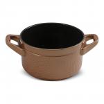 Кастрюля HAMMERED+ с керамической крышкой 16см., 1.5л. медный