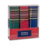 Платки носовые мужские подарочные упак 3шт. Пд56 Etnica collection (арт.Пд56)
