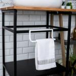 Вешалка для полотенец (белый), 22,5х6х9, пластик