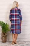 1217 Халат женский, р. 48-58, цв. клетка