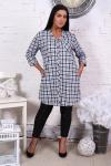 26022 Халат женский, р. 46-58, цв. клетка
