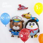 Набор воздушных шаров S 12" (30 см) Подводный мир 5 шт. 107622