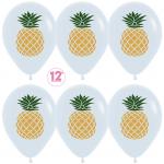 Набор воздушных шаров S 12" (30 см) Ананас 5шт. 150246