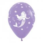 Набор воздушных шаров S 12" (30 см) Русалка 5 шт. 612169