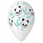 Набор воздушных шаров GM 14" (30см) Панда и листья бамбука 10шт 1103-1962