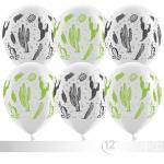 Набор воздушных шаров К 12" (30см) Кактус белый 10шт. 612518