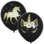 Набор воздушных шаров металлик M 12" (30см) Единорог 5шт. 6057916