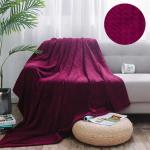 Плед 018-RP бордо велсофт плюш 320 гр/м2