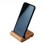 ***Подставка под телефон из дерева 8x8 см (массив бука, пропитка лен)