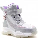 15614-16 серебро Ботинки деми для девочек (27-32)/8