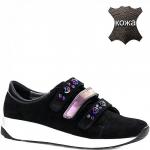 073996 черн Туфли закрытые для девочек (38-40)/6