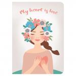 Тетради-скетчбуки B5 (179х250мм) 60л НАБОР 2шт. сшивка SoftTouch, 70г/м, ROMANTIC, BRAUBERG, 403832