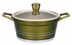 Кастрюля 8,9 л. GREEN STONE с гранитным покр.