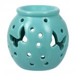 Аромалампа "Бабочки" для бани и сауны, 8x8x8 см, бирюзовая "Банные штучки" / 12