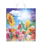 Пакет с петлевой ручкой (42х38)-37 Море цветов