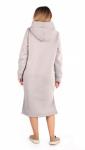 *Платье женское футер 3-х нитка начес пенье "Дина" серый