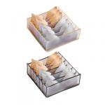 BY ВУАЛЬ  Кофр для хранения нижнего белья, 32х32х12  см, 6 секций, 2 цвета