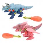 Mioshi Active Игровой набор "Динозавры-конструкторы: Птеродактиль и трицератопс" (2 шт., 20 см, 2 отвёртки, винты)