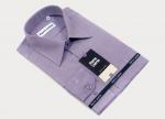 011TSSF Сиреневая приталенная мужская мужская рубашка Oxford