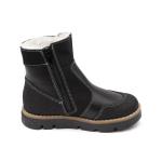 Ботинки детск.шерсть 23022 кожа, МИЛАН черный