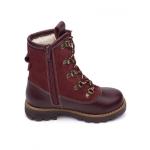 Ботинки детск.шерсть 23023 кожа, МОСКВА бордо,