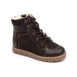 Ботинки детск. шерсть 23019 кожа, КАИР коричневый