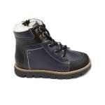 Ботинки детск. шерсть 23019 кожа, НЬЮ-ЙОРК синий