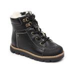 Ботинки детск. шерсть 23019 кожа, СТОКГОЛЬМ черный