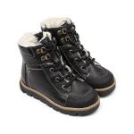 Ботинки детск. шерсть 23019 кожа, СТОКГОЛЬМ черный
