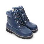 Ботинки детск.шерсть 23014 кожа, НЬЮ-ЙОРК синий