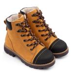 Ботинки детск.шерсть 23024 кожа, КАИР терракот,