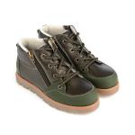 Ботинки детские 23008 кожа, ТОКИО хаки